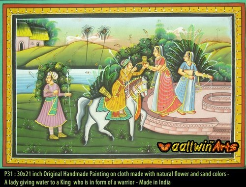 Manufacturers Exporters and Wholesale Suppliers of Decorative Handmade Silk Painting  Jaipur Rajasthan